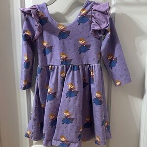 Disney Monica + Andy Dress with Anna Frozen Print